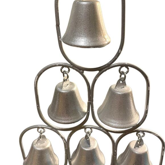 Silver Bell Christmas Tree Shelf Sitter NWOT - Picture 3 of 4